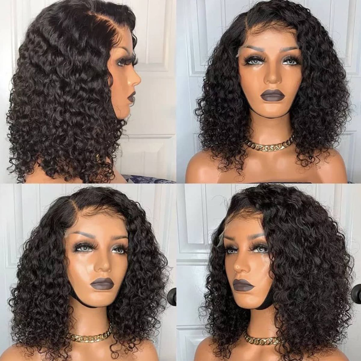 4x4 5x5 6x6 13x4 13x6 Lace Frontal Natural Color Human Hair Bob Wigs