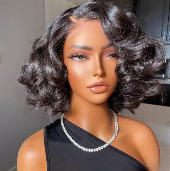 4x4 5x5 6x6 13x4 13x6 HD Glueless Lace Frontal Natural Color Human Hair Bob Wigs