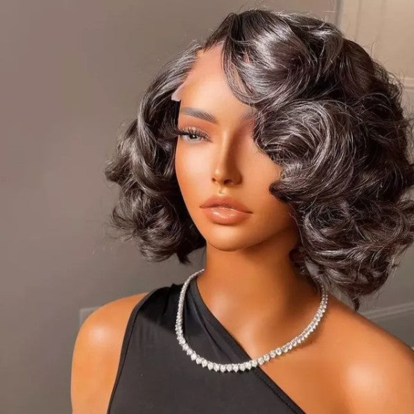 4x4 5x5 6x6 13x4 13x6 HD Glueless Lace Frontal Natural Color Human Hair Bob Wigs