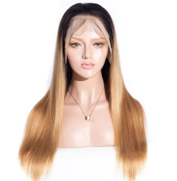 4x4 5x5 6x6 13x4 13x6 Lace Frontal Ombre Brown Color Human Hair Wigs