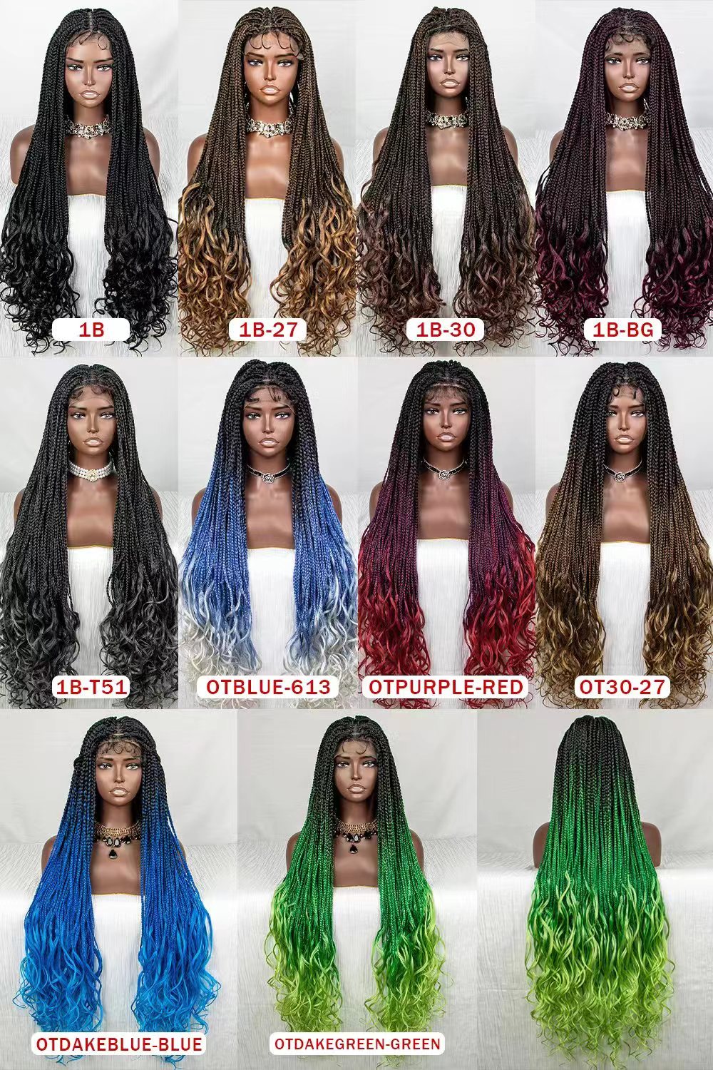 Wholesales 100% Synthetic Hair Braid Lace Wigs China Cheap Lace Wig Black Woman Braids Wig