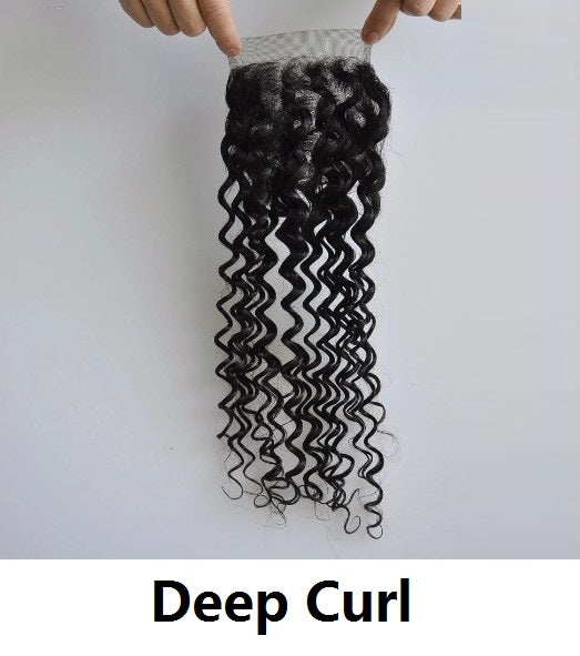 100% Virgin Human Hair 4x4 5x5 6x6 Lace Closures