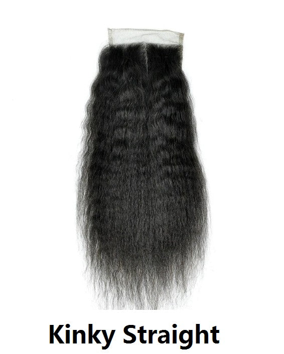 100% Virgin Human Hair 4x4 5x5 6x6 Lace Closures