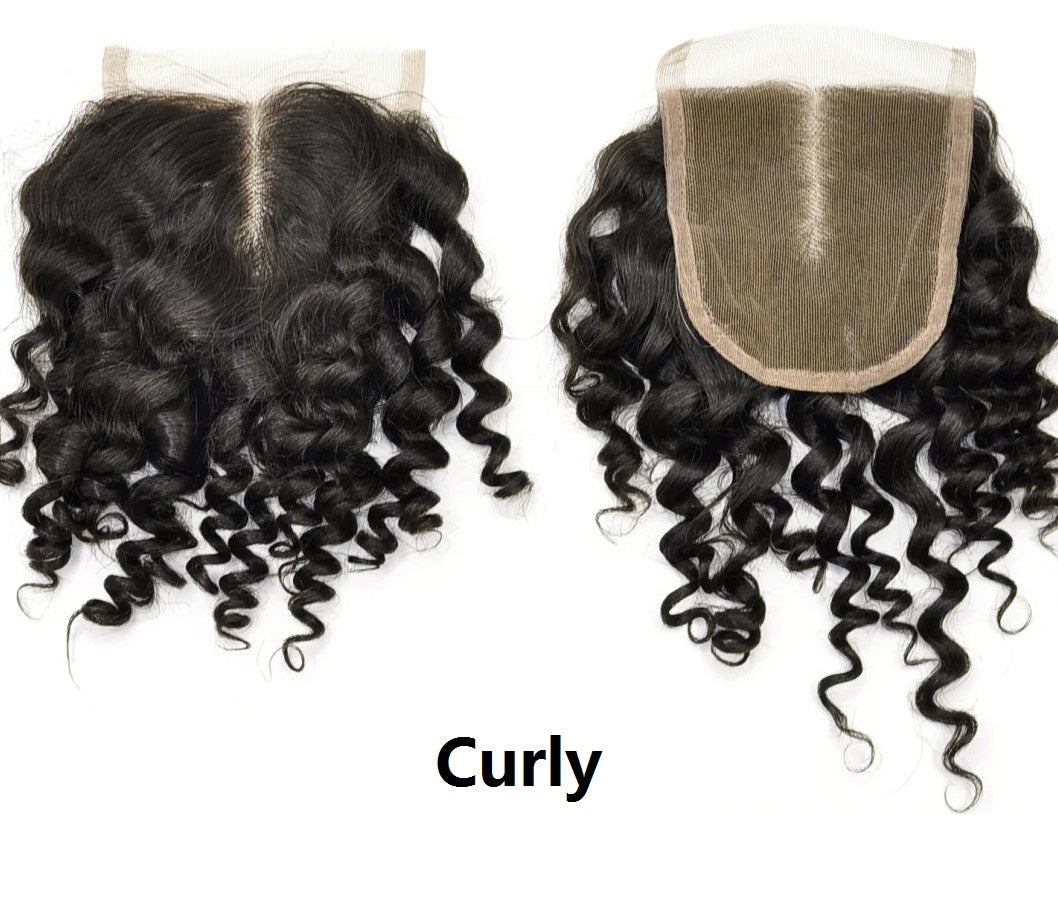 100% Virgin Human Hair 4x4 5x5 6x6 Lace Closures