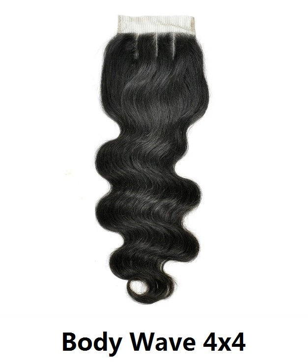 100% Virgin Human Hair 4x4 5x5 6x6 Lace Closures