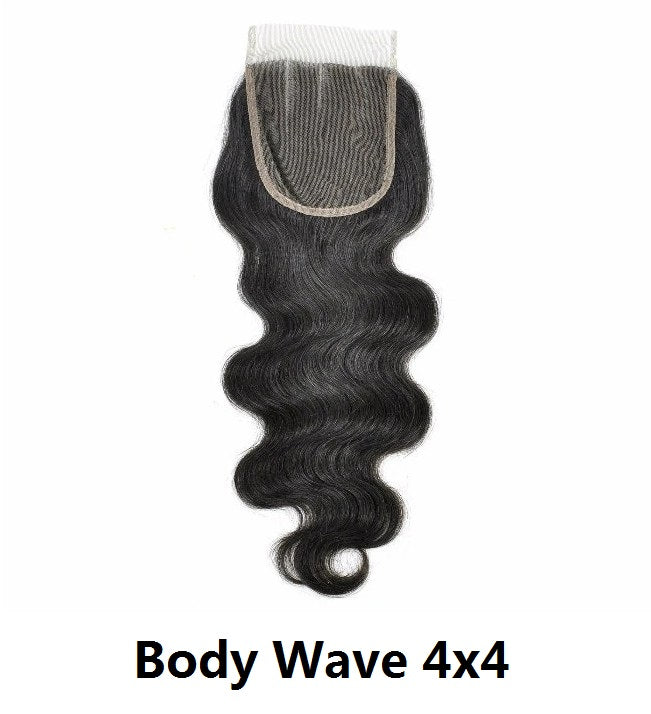 100% Virgin Human Hair 4x4 5x5 6x6 Lace Closures