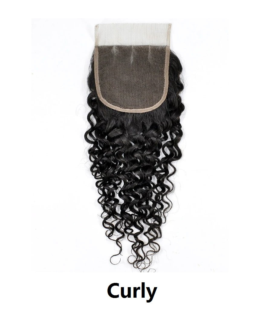 100% Virgin Human Hair 4x4 5x5 6x6 Lace Closures