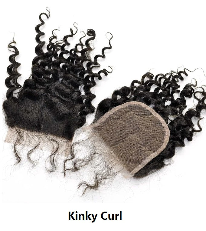 100% Virgin Human Hair 4x4 5x5 6x6 Lace Closures