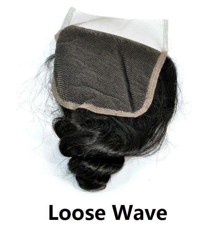 100% Virgin Human Hair 4x4 5x5 6x6 Lace Closures