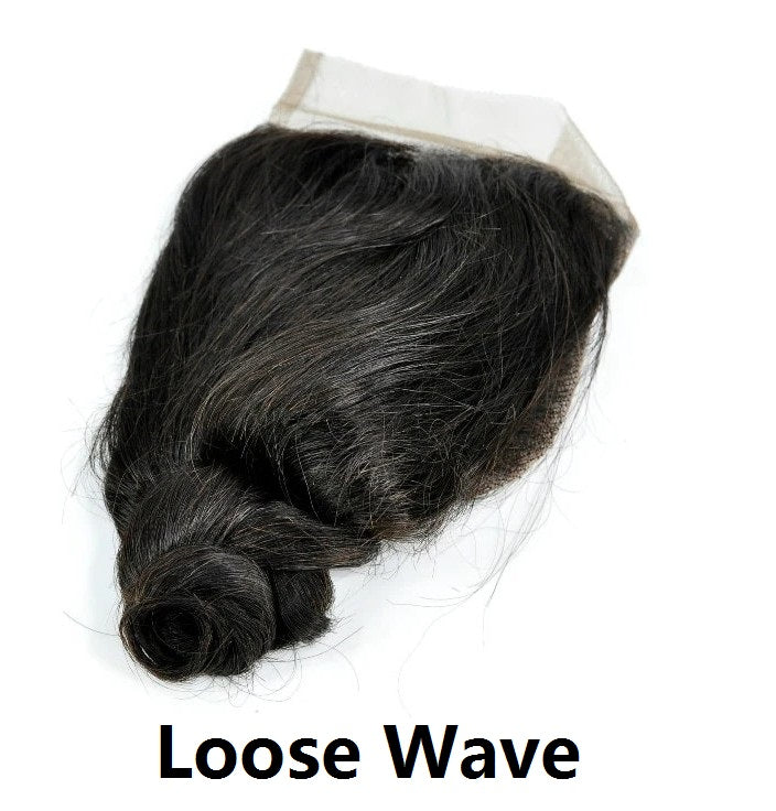 100% Virgin Human Hair 4x4 5x5 6x6 Lace Closures