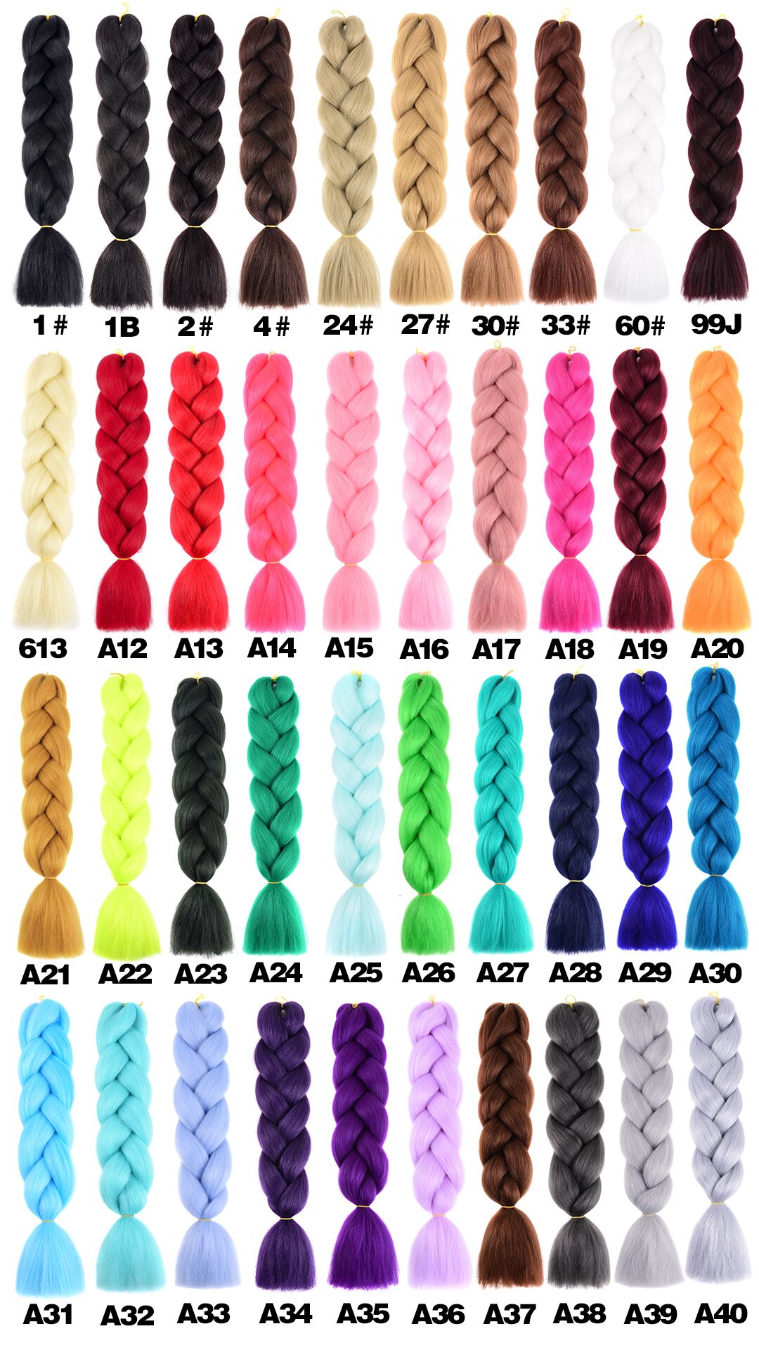Jumbo Braid X-Pression Kanekalon Braid Synthetic Hair Extension