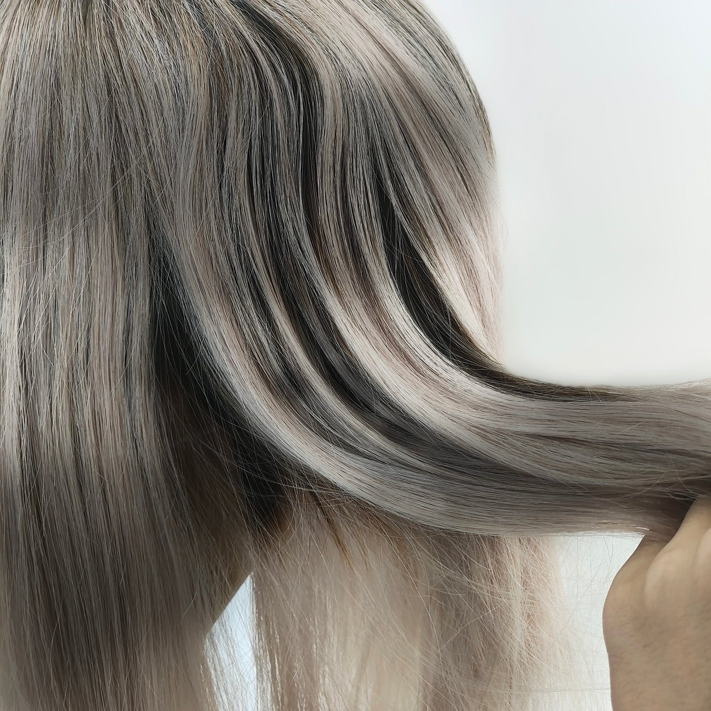 highlight color human hair frontal lace wig