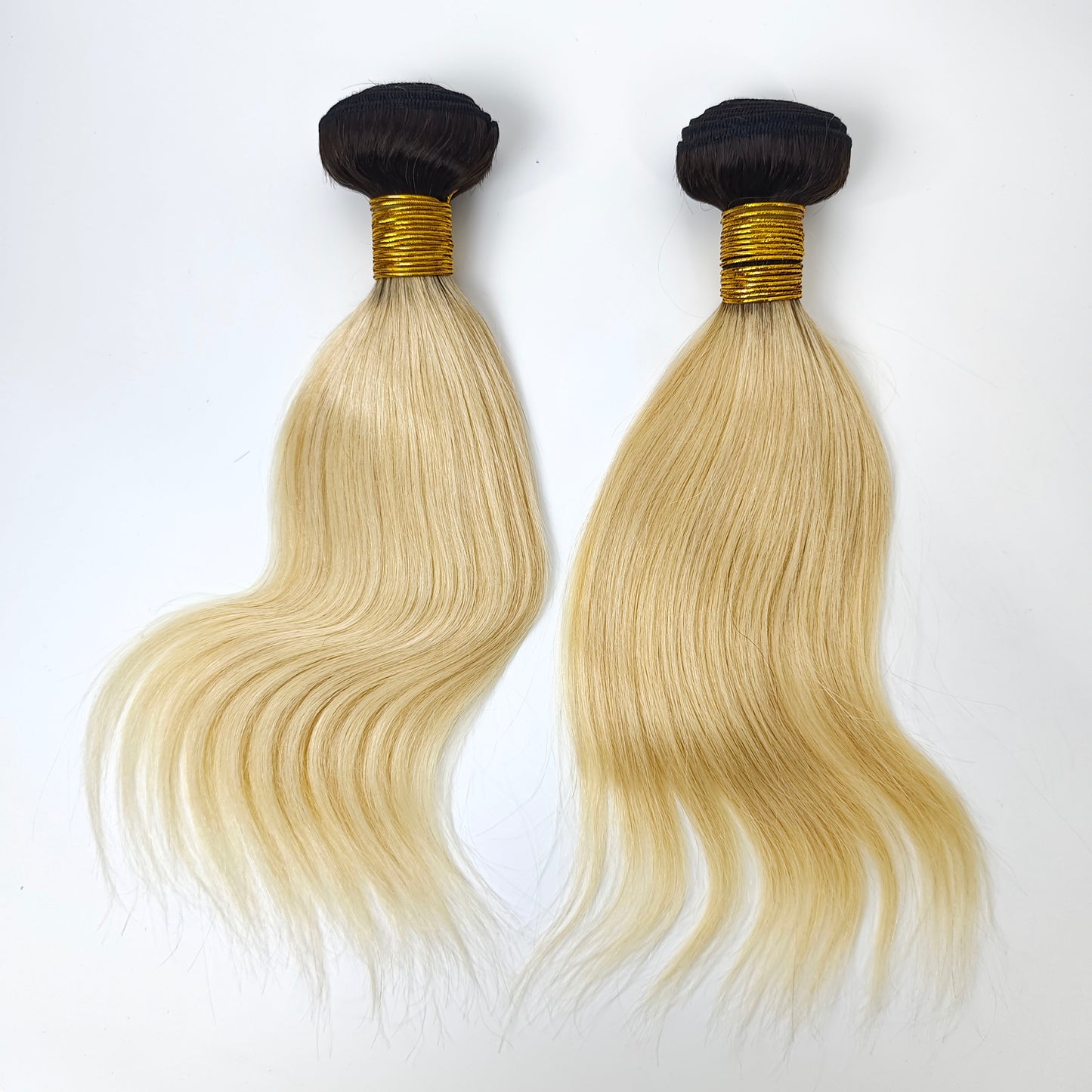 Human Hair Extensions Straight Ombre Human Hair Weft