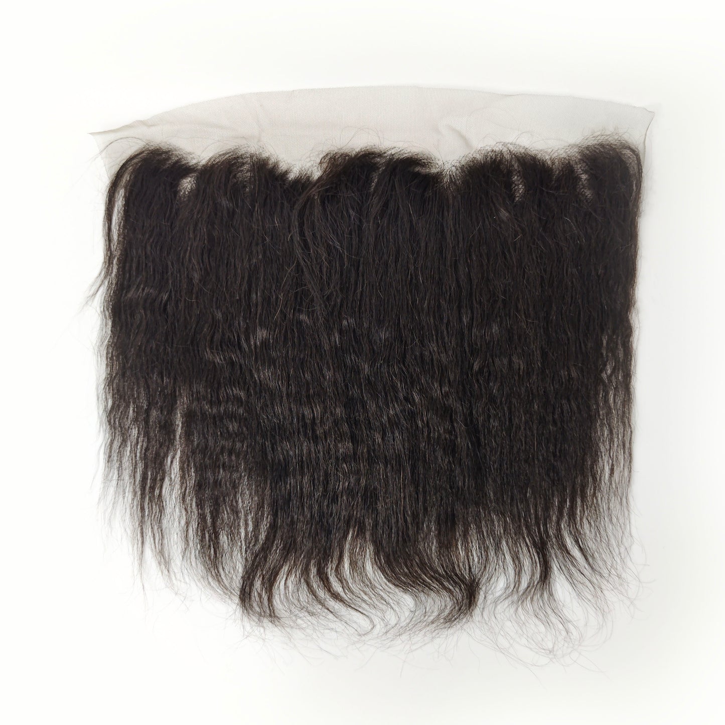 Kinky Straight Virgin Human Hair Lace frontal 13*4