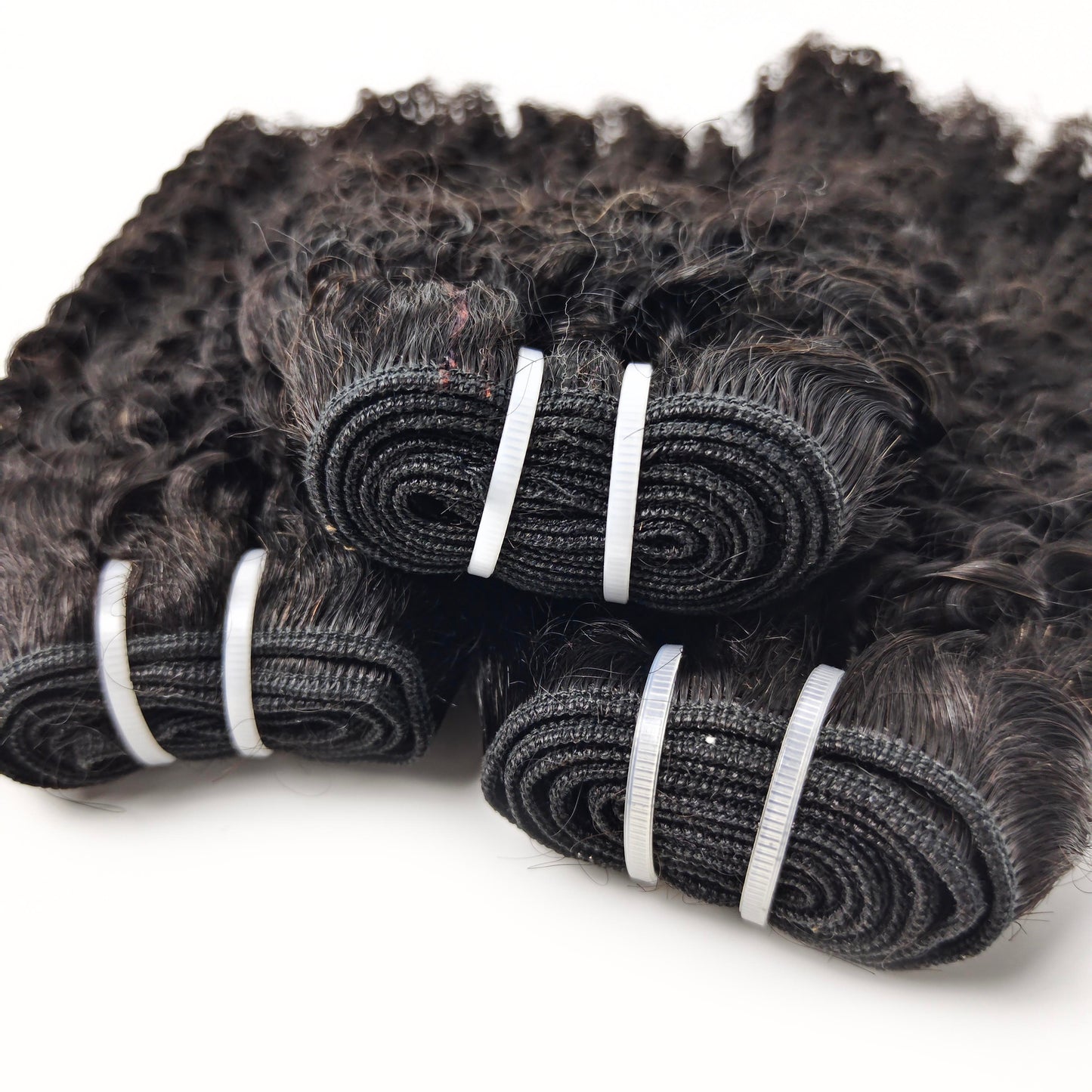 Kinky Curly Virgin Human Hair Extensions with 3 Years Life Time