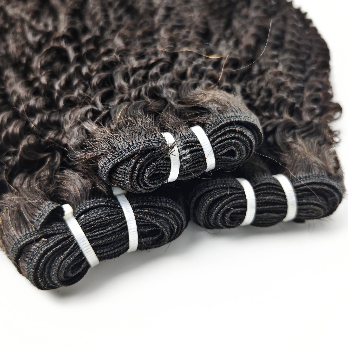 Kinky Curly Virgin Human Hair Extensions with 3 Years Life Time