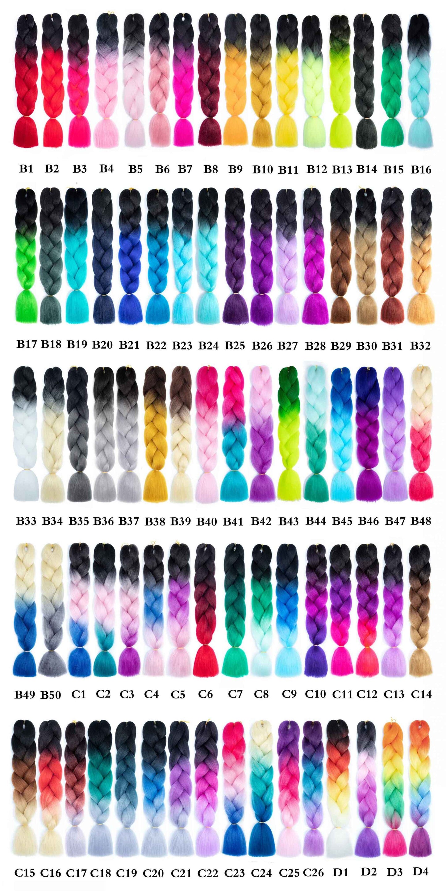Jumbo Braid X-Pression Kanekalon Braid Synthetic Hair Extension