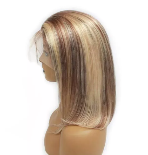 4x4 5x5 6x6 13x4 13x6 Lace Frontal Highlight Color Human Hair Bob Wigs
