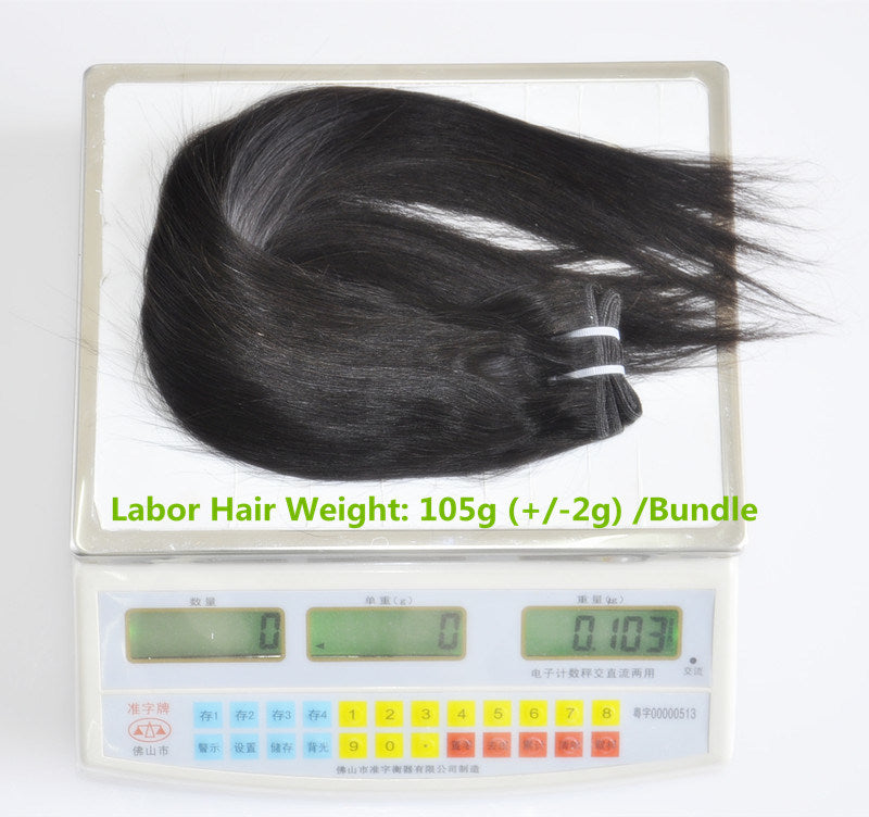 Straight Virgin Human Hair Extensions with 3 Years Life Time