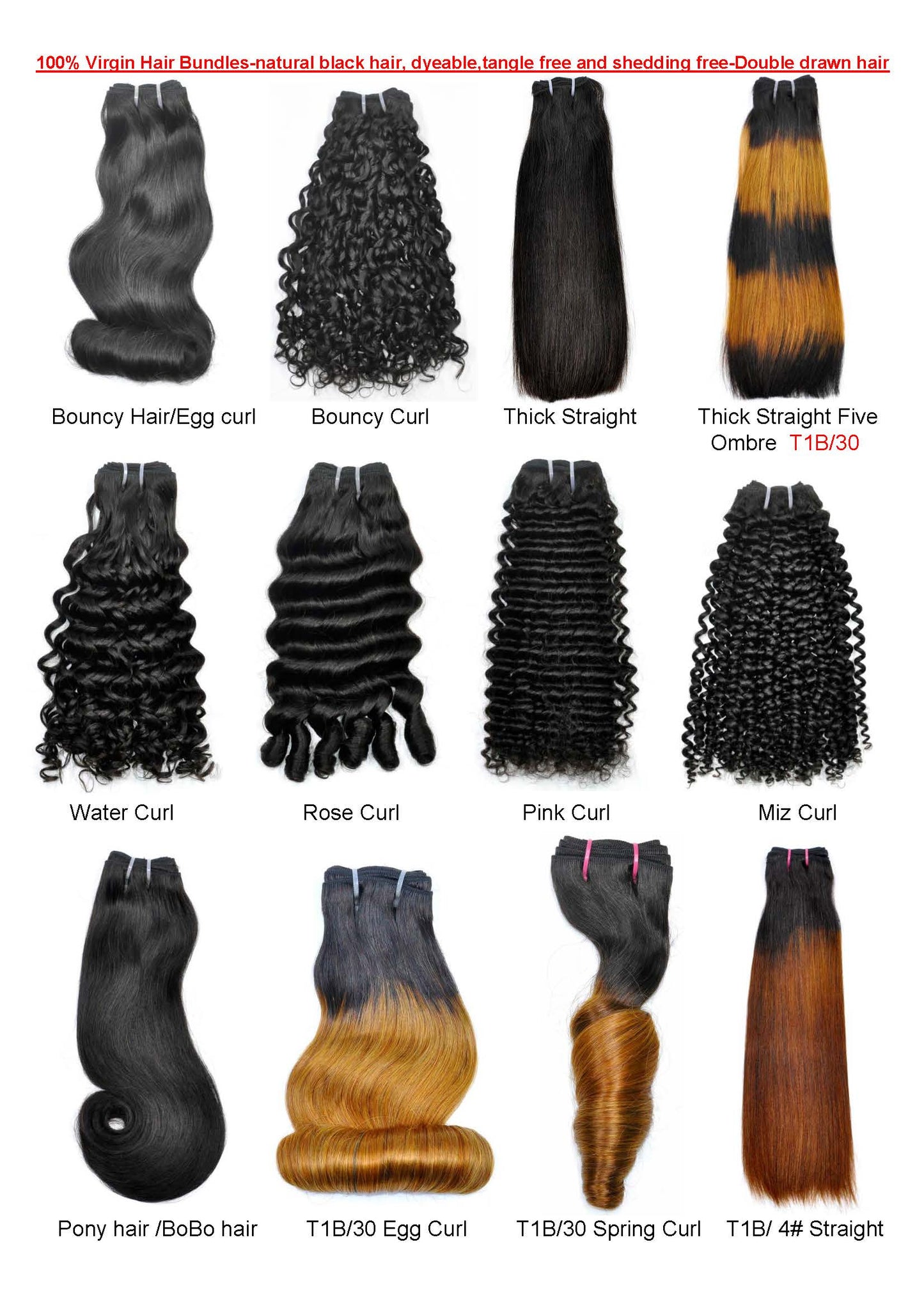 Virgin Human Hair Super Double Drawn Hair Extensions with 3 Years Life Time