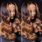 4x4 5x5 6x6 13x4 13x6 Lace Frontal Ombre Brown Color Human Hair Wigs