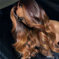 4x4 5x5 6x6 13x4 13x6 Lace Frontal Ombre Brown Color Human Hair Wigs