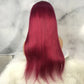 4x4 5x5 6x6 13x4 13x6 Lace Frontal 99J Burgundy Red Color Human Hair Wigs