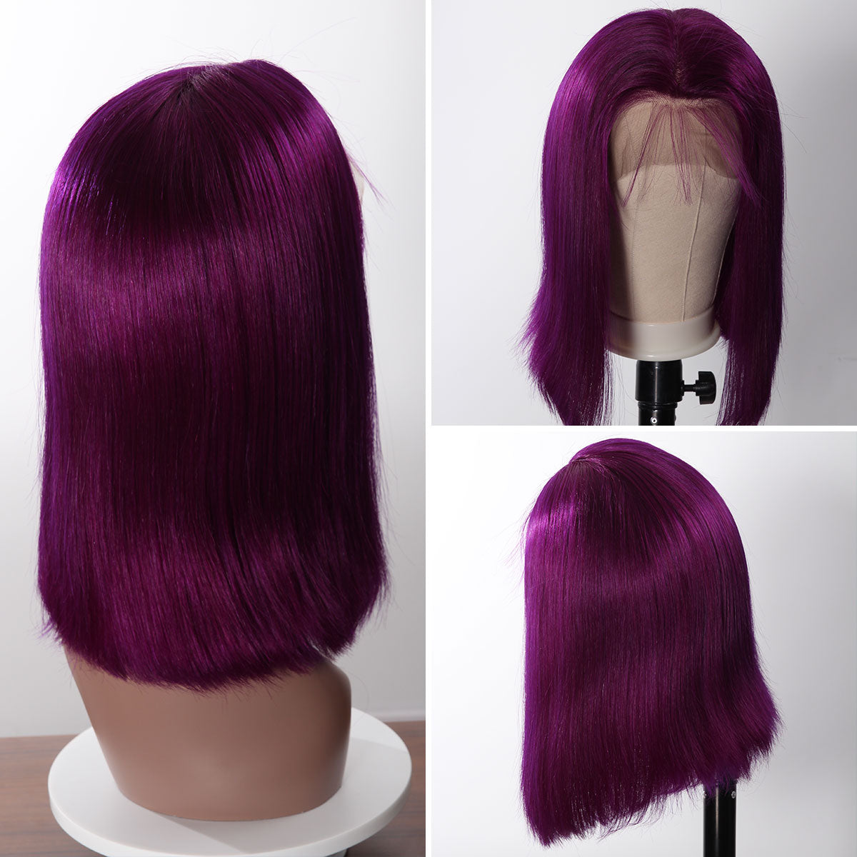 4x4 5x5 6x6 13x4 13x6 Lace Frontal Colorful Human Hair Bob Wigs