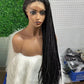 Wholesales 100% Synthetic Hair Braid Lace Wigs China Cheap Lace Wig Black Woman Braids Wig
