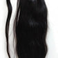 Virgin human hair clip in ponytail human hair extension