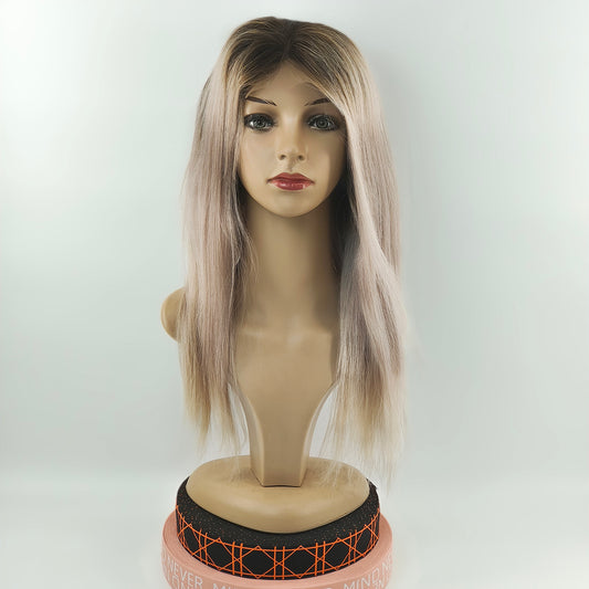 highlight color human hair frontal lace wig