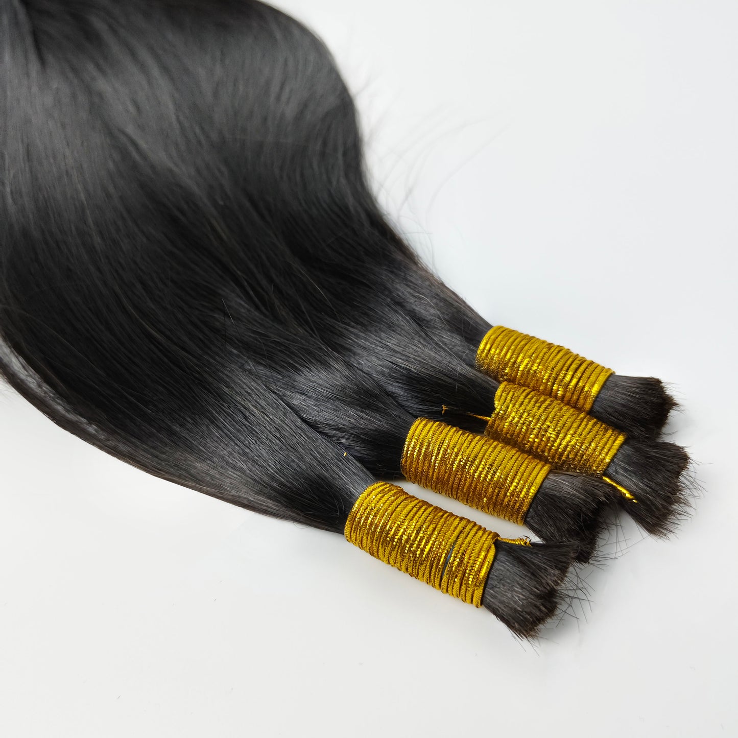 100% Virgin Human Remy Hair Raw Material Cut From Young Women Hair Bulk