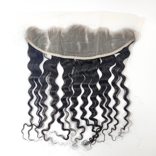 Deep Wave virgin Human Hair Lace Frontal 13*4