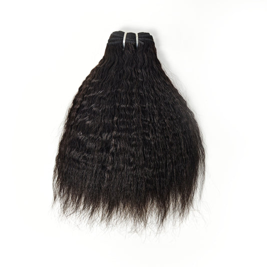 Kinky Straight Virgin Human Hair Extensions with 3 Years Life Time