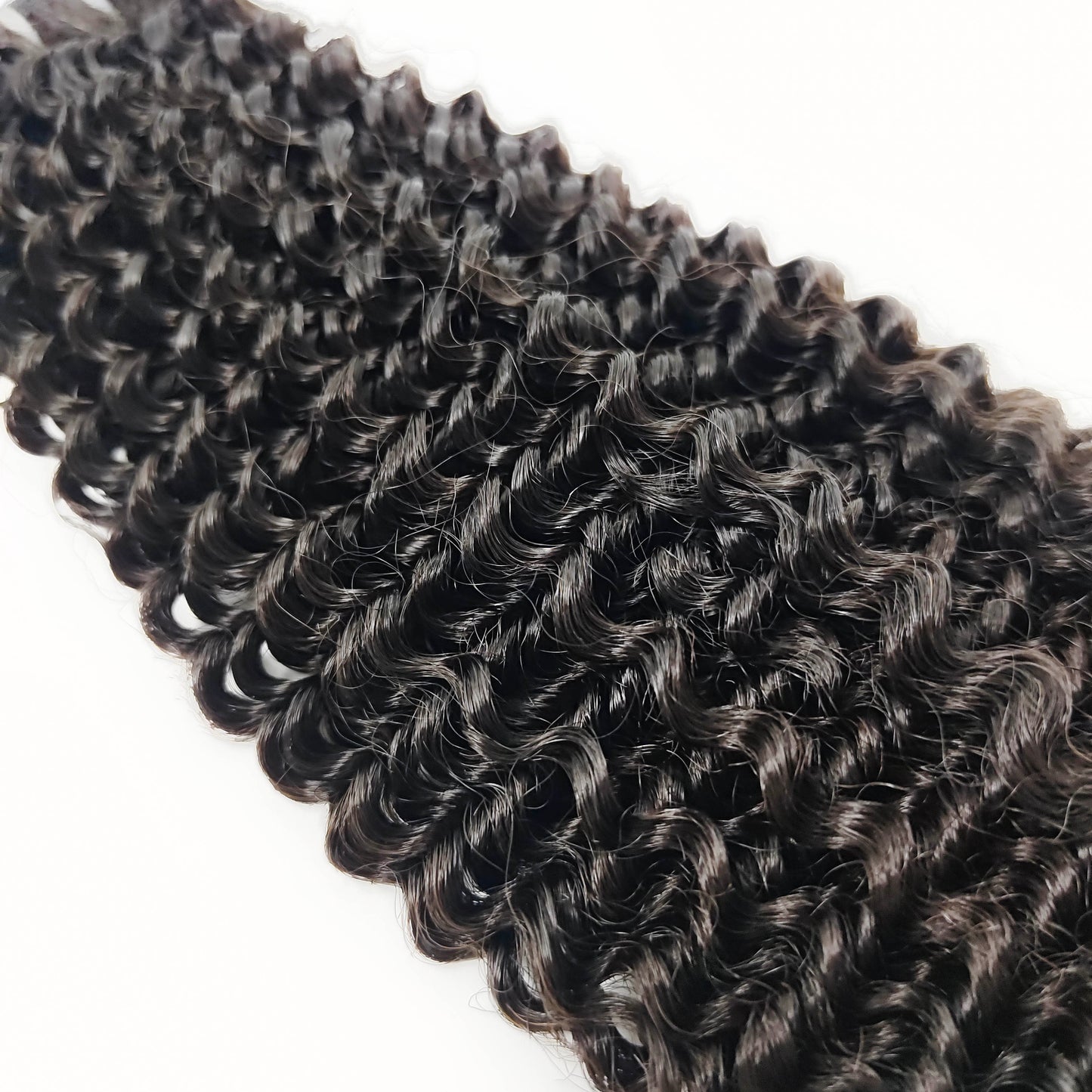 Long Length kinky curl Virgin Human Hair Extensions with 3 Years Life Time