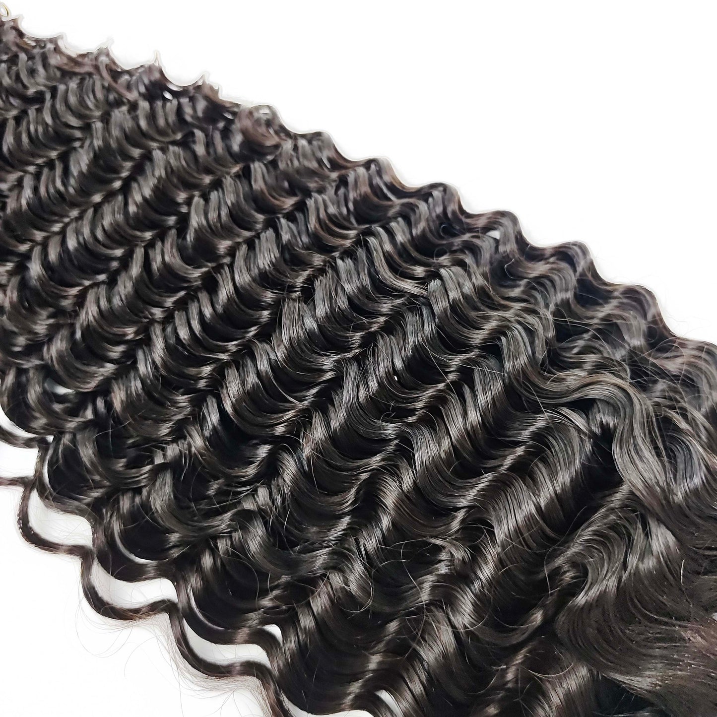 Deep Curly Virgin Human Hair Extensions with 3 Years Life Time