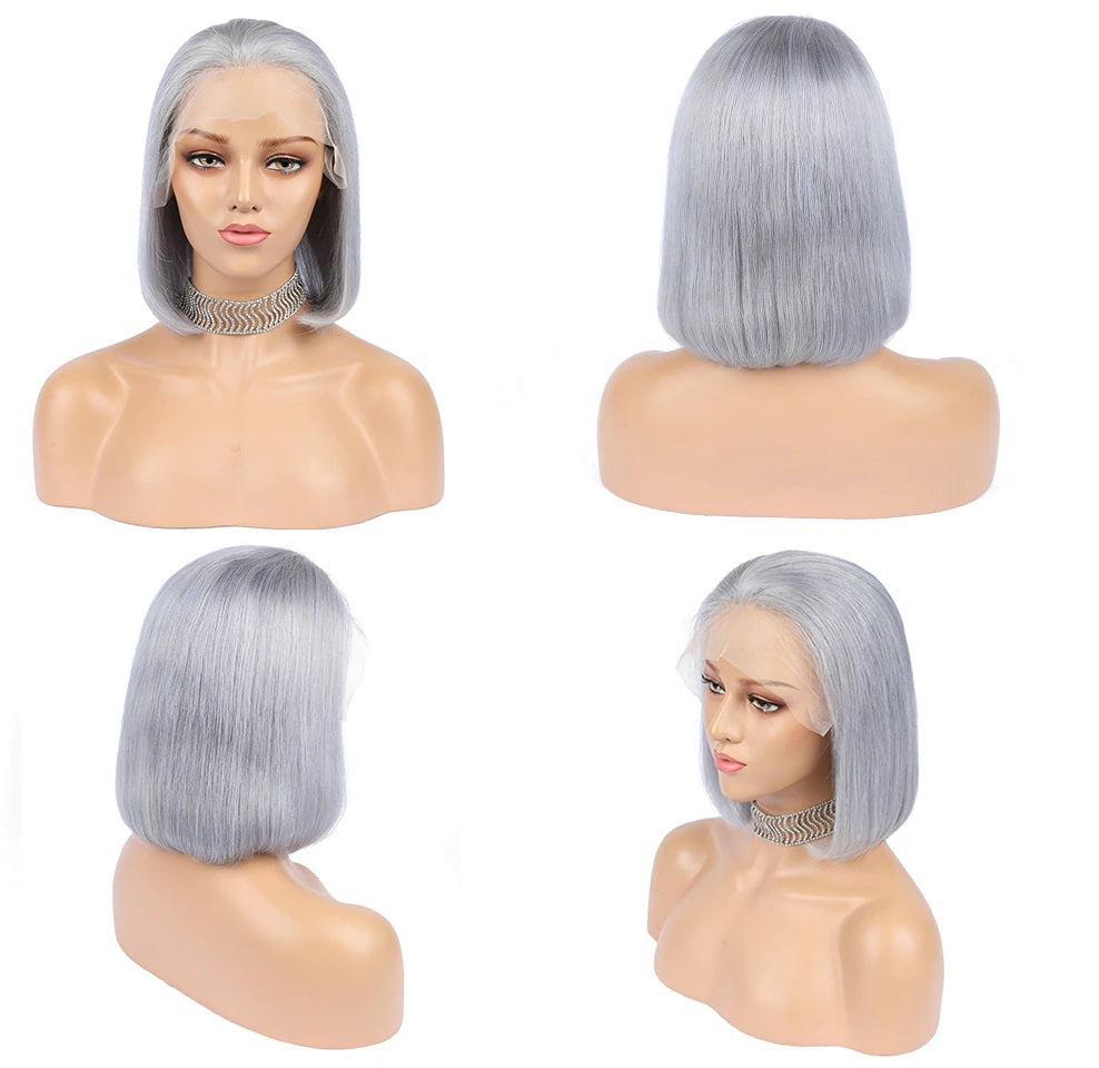 4x4 5x5 6x6 13x4 13x6 Lace Frontal Colorful Human Hair Bob Wigs