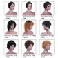 Human Hair Wigs Machine Made Nope Lace Short wig