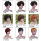 Human Hair Wigs Machine Made Nope Lace Short wig